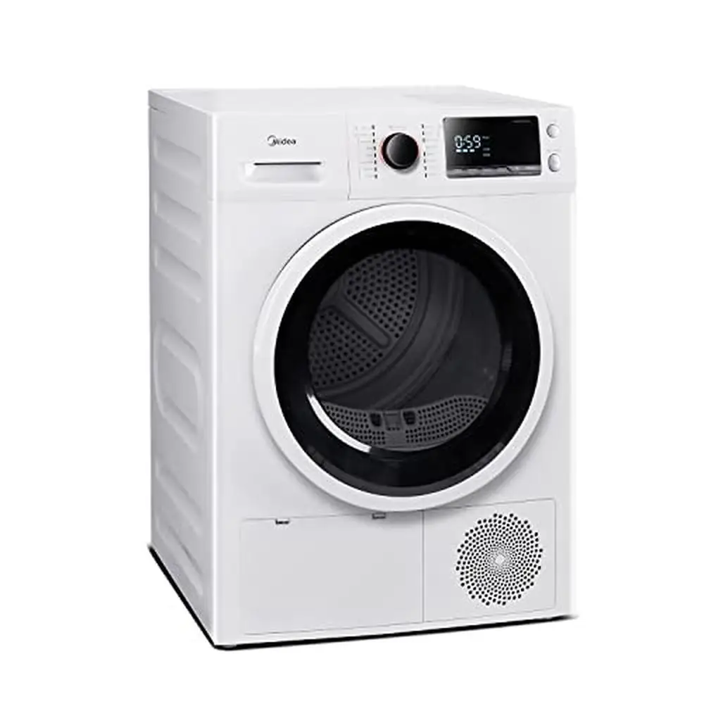 Energy Efficient Ventless Stackable Heat Pump Dryer 4.4 Cu.ft White Reduce Wrinkles Space Saving Smart Drying ENERGY STAR