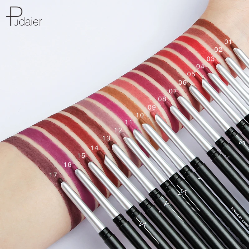 1pc Waterproof Matte Lip Liner, Delicate Lipstick - Velvet Texture, Long Lasting Non-Stick, Moisturizing Lip Makeup - 17 Colors