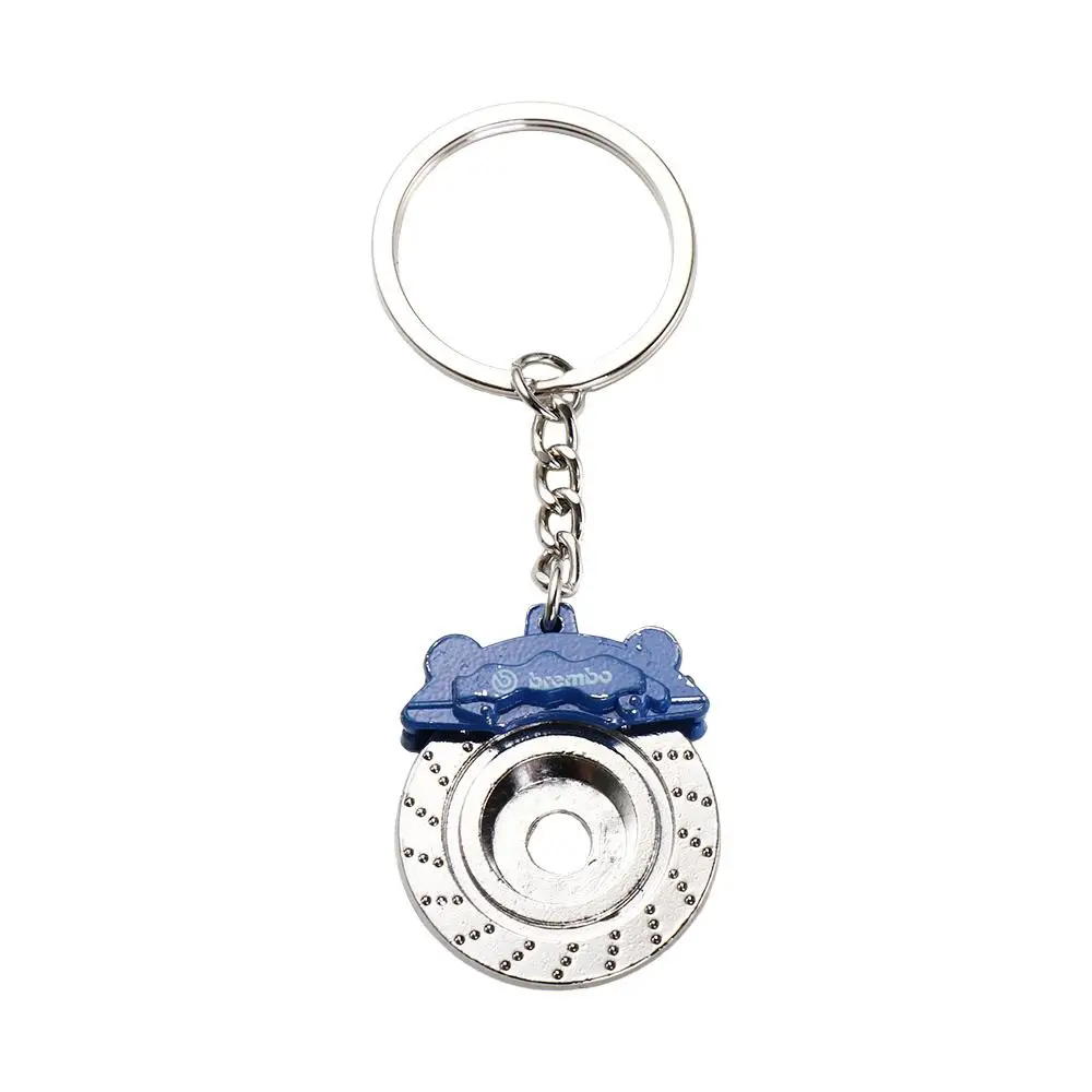 Anti-lost Car Key Buckle Trinket Pendant Wheel Caliper Keyrings Waist Key Ring Brake Disc Keychains Disc Brake Key Chain