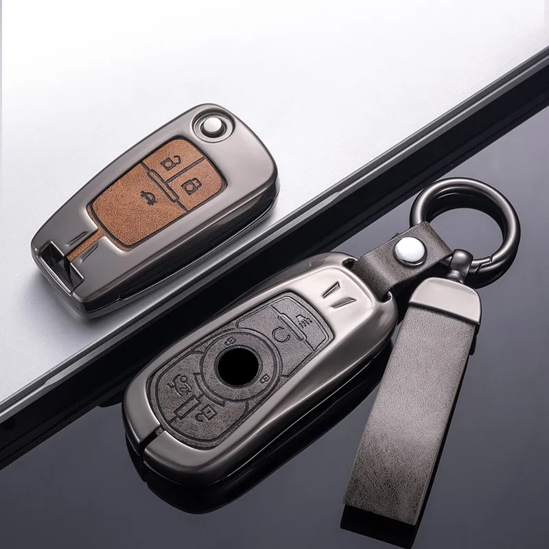 New Zinc Alloy Car Key Cover Bag Case Shell Protector Keychain for Buick Encore Envision Excelle Lacrosse Regal Verano GX GL6