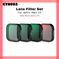 CYNOVA For GoPro Hero 13 Lens Filter ND8 ND16 ND32 CPL Filters Set Cinematic Motion Blur For Go Pro Hero 13 Accessories