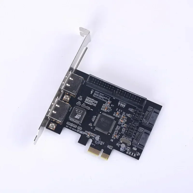 SATA IDE PCI E アダプタ カード PCI E から SATA 2.0 + IDE ESATA X2 コンボ アダプタ コンバータ RAID コントローラ カード