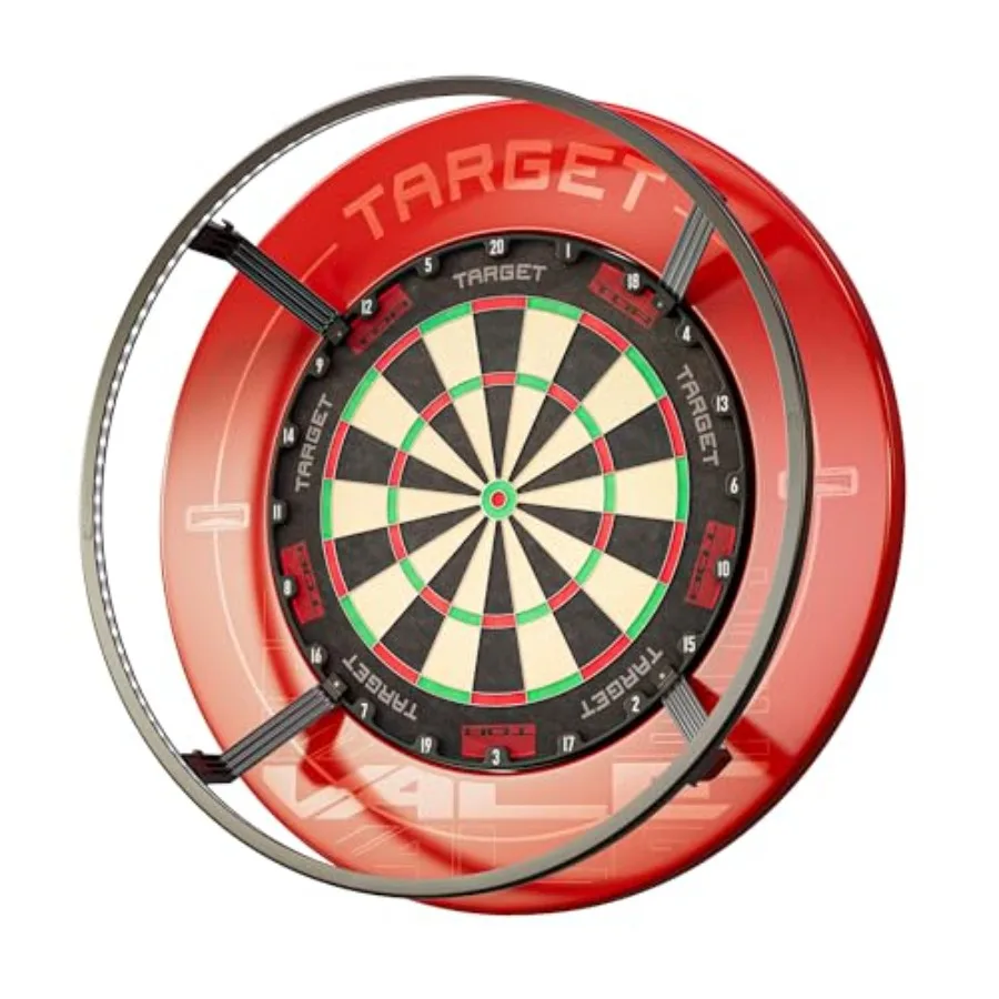 

Corona Vision Dartboard Lighting System for home and pub use, aluminum alloy construction, black finish, ultra-bright LED with