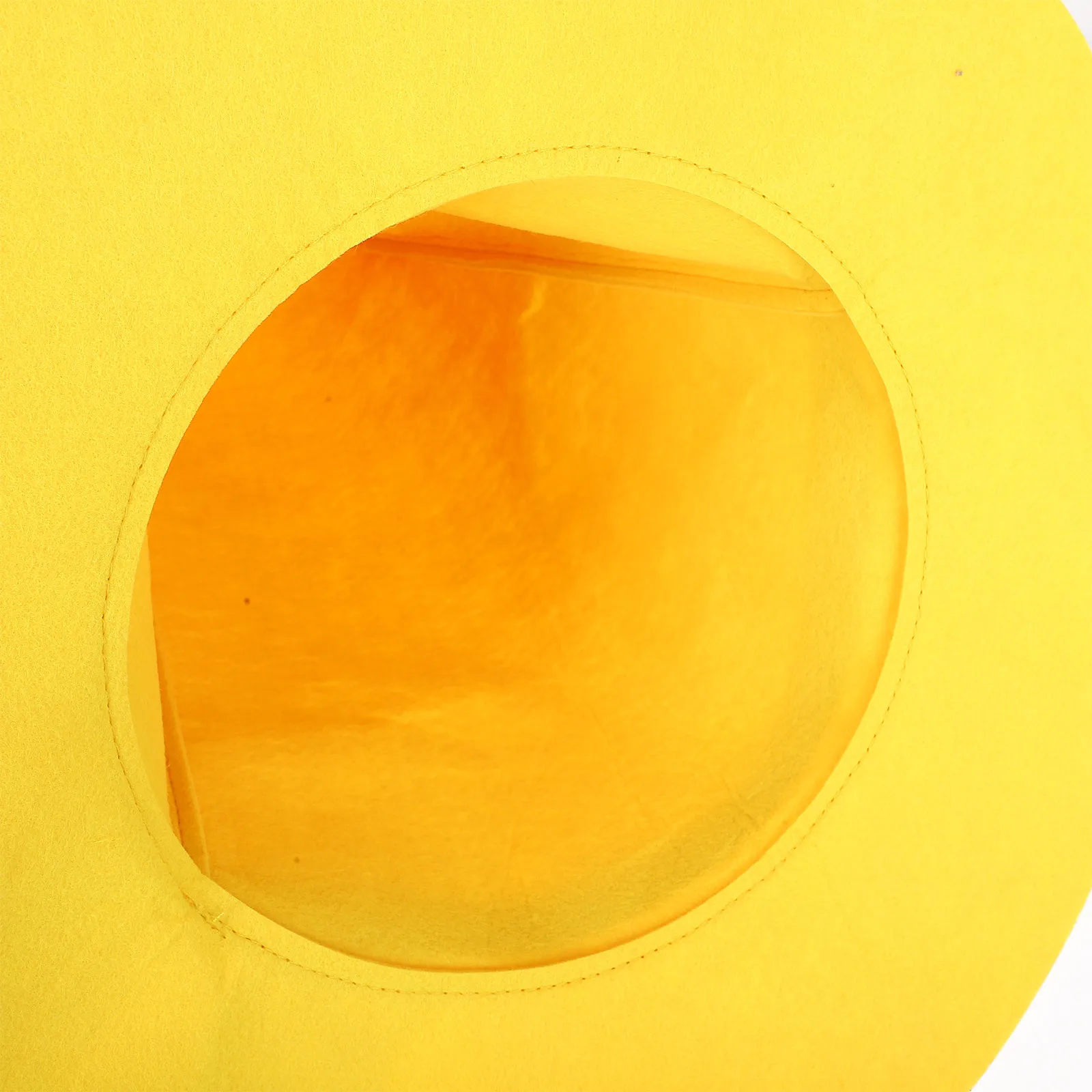 Heksenhoed Halloween kostuumaccessoire gemaakt van verdikt geel vilt voor dames heren kinderen festivals cosplay en binnen buiten