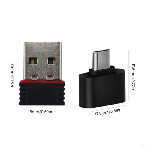 Imagen 2 del producto Adaptador red inalámbrico con convertidor USB OTG RTL8188FTV CHIP USB para R36S R36H R36 Mejora conexión juegos