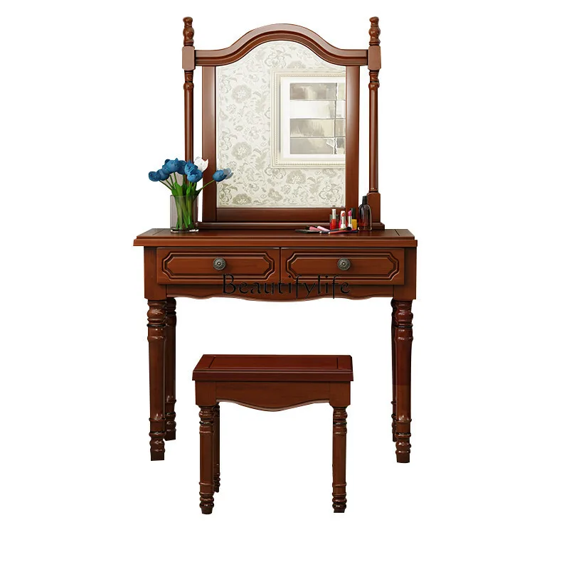 

Solid wood dresser bedroom makeup table household modern simple dresser