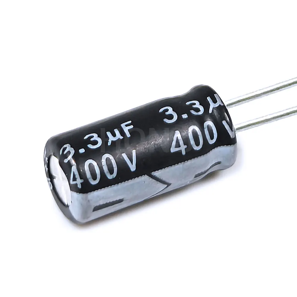 

20шт ​ ​ ​ ​ ​ ​ ​ ​ 3.3uF 400V 3.3MFD 400Volt 6*12mm Алюминиевый электролитический конденсатор радиальный 3.3mf400v 400v3.3mf 400v3.3uf ±20% ​ ​