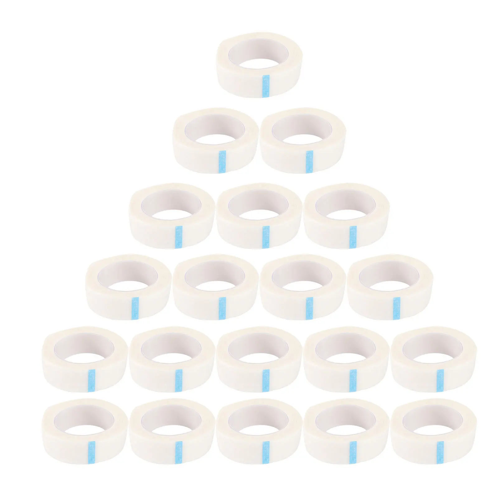 20 قطعة شريط عزل لملحقات رمش غير المنسوجة النسيج شريط لاصق لوازم صالون التجميل لاش فصل أداة البني