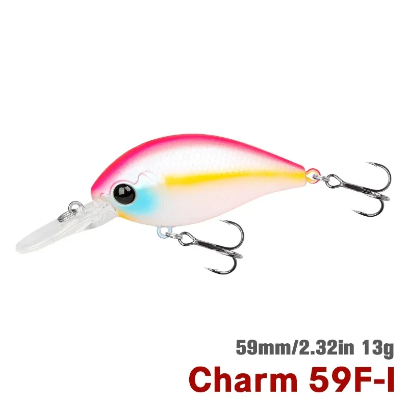 Tsurinoya 59f Crank Aas Drijvend Visaas Charme 59Mm 13G Lang Gieten Kunstmatig Hard Aas Professioneel Basaas