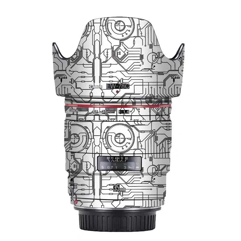 ل EF 35 F1.4 عدسة الجلد EF35 F1.4 ملصق واقية لكانون EF 35 مللي متر f/1.4L II USM عدسة المضادة للخدش غطاء فيلم EF35 1.4II