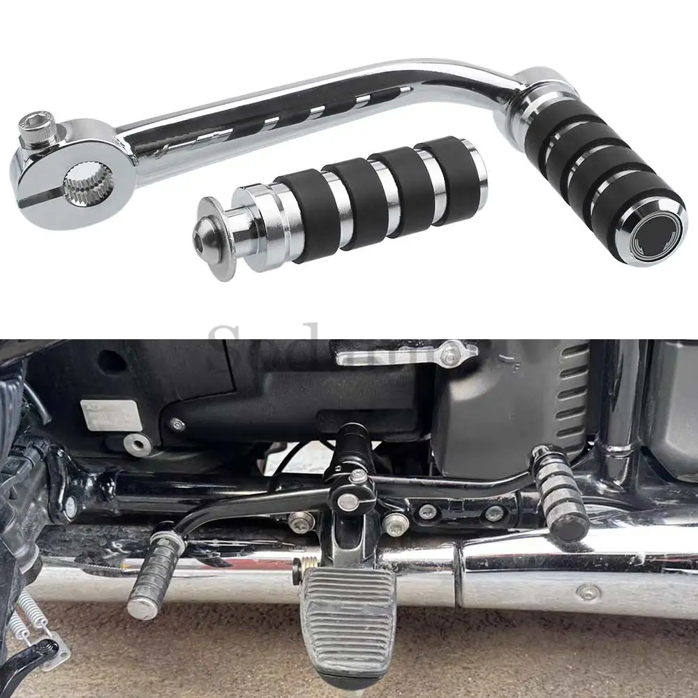 

Chrome Motorcycle Accessories Moto Heel Toe Shift Lever With Shifter Pegs Kit For BMW R18 Classic Roctane R18 B Transcontinental