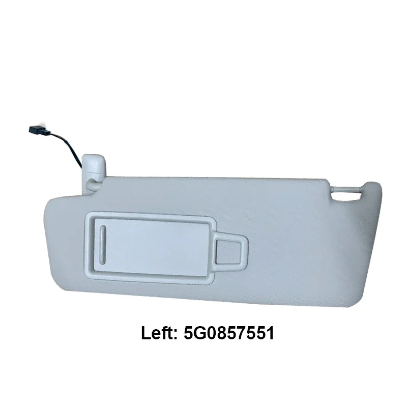 1PCS Grey Interior Sun Visor Make Up Mirror for VW Golf 7 7.5 Passat B8 CC Jetta MK7 A7 Skoda Octavia 3 5G0857551 5G0857552