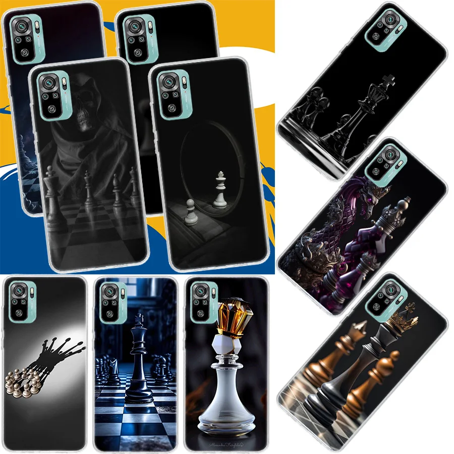 Competitive Chess Game Phone Case For Xiaomi Mi 12T Pro 12X 11 Ultra 10 12 Lite 13 5G 11i 11T 10T 9 9T 8 6X 5X Cover Soft Fundas