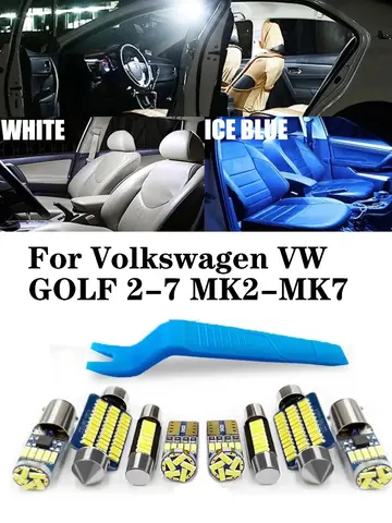 Car Interior LED Light For Volkswagen VW GOLF 2 3 4 5 6 7 MK2 MK3 MK4 MK5 MK6 MK7 Accessories Canbus Indoor Lamp Bulbs Kit