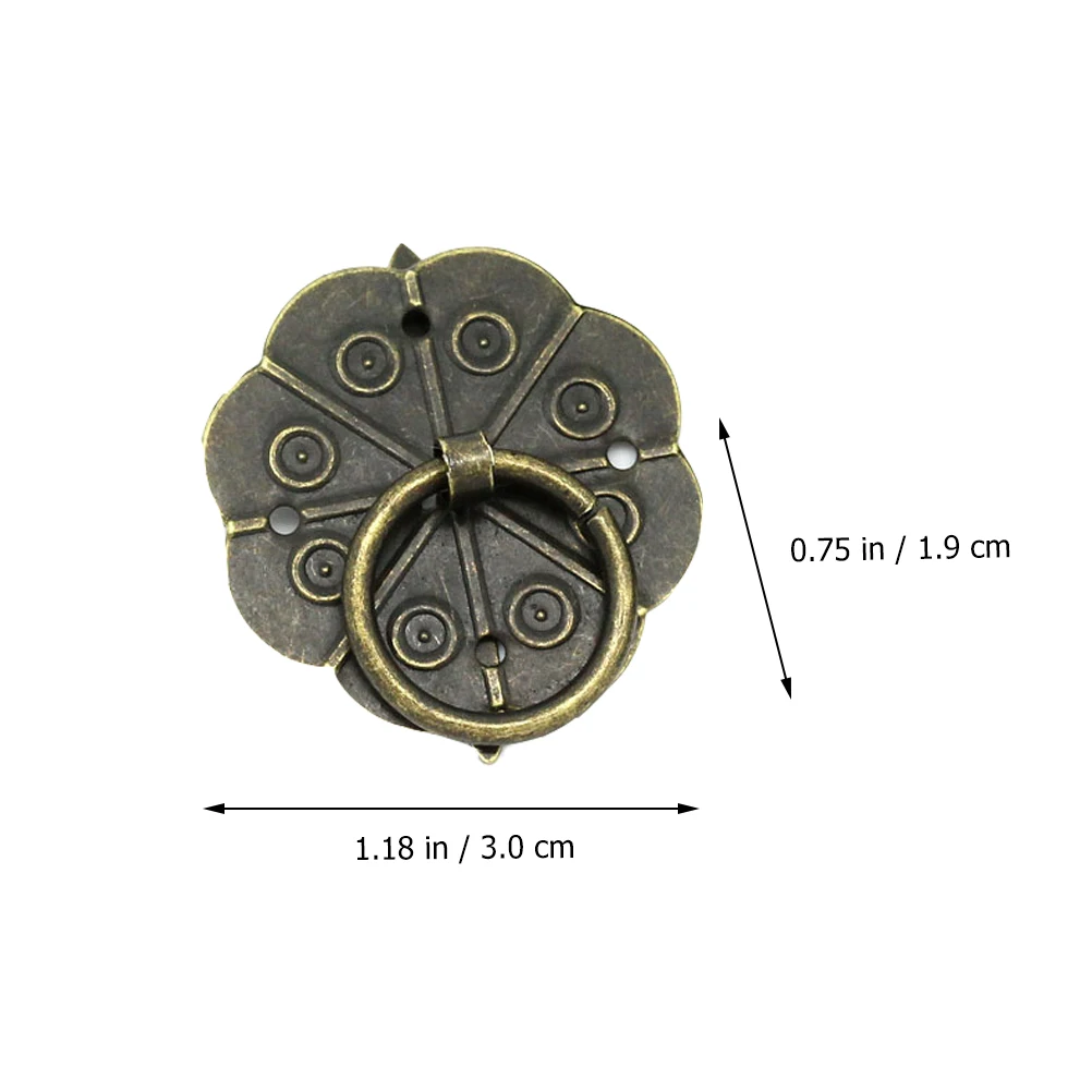 

40 Pcs Drawer H Furniture Accessory Vintage Door Knob Retro Hardware Pull Cabinet Box Iron Material Sturdy Durability Bronzed