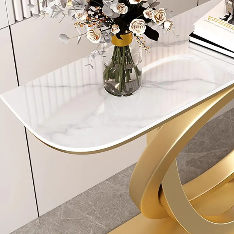 Luxury Trendy Console Table Curved Unique Beauty Elegant Console Table Nordic Design Console Meuble Living Room Furniture view 3