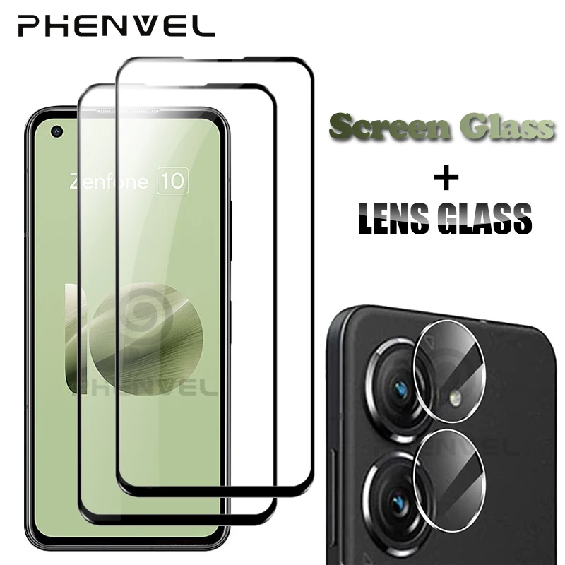 Oleophobic Protective Glass For Asus Zenfone 10 Full Cover Screen Protector Zenfone 10 Lens Tempered Glass