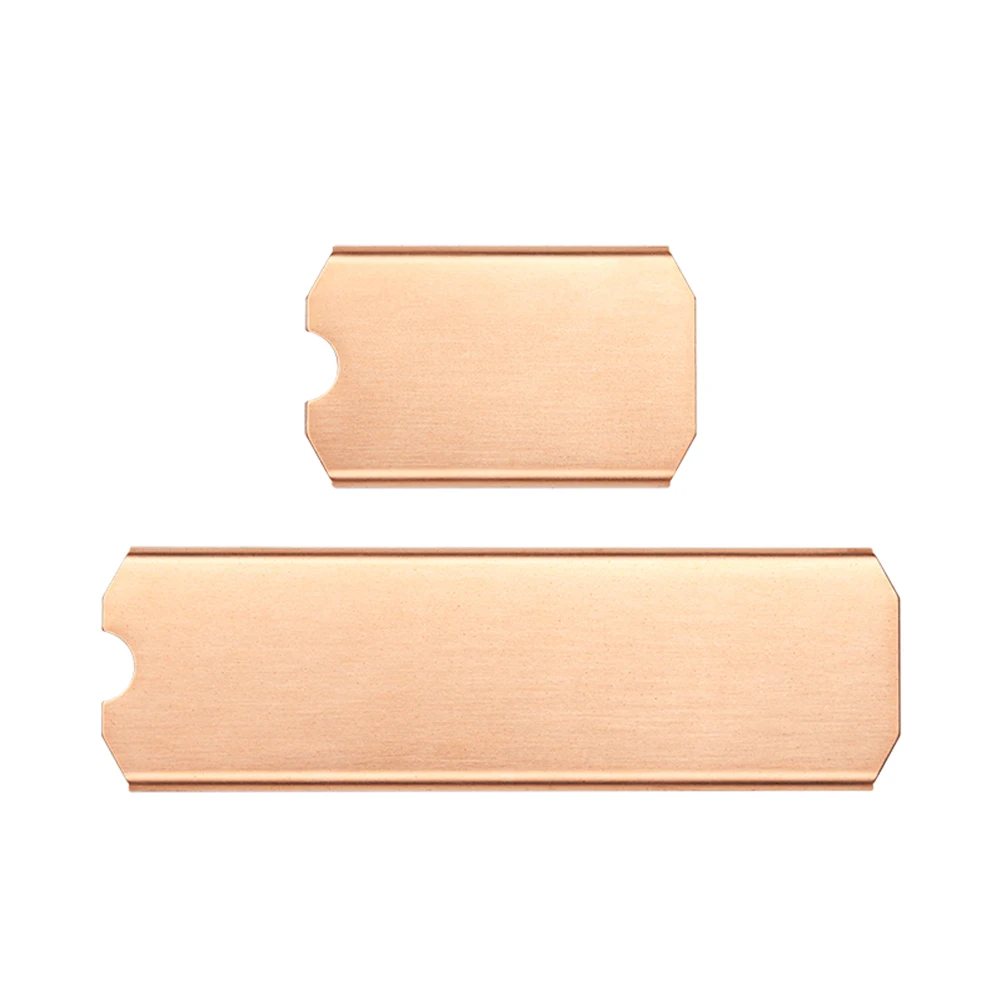 Solid State Disk Cooler Copper Lightweight Hard Disk Heat Sink 0.5mm 401W Antioxidant Set  for M.2 2242 2280 NVMe SSD