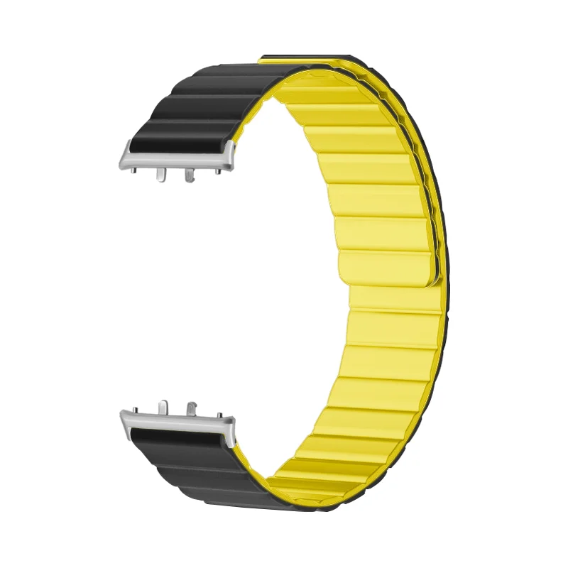 

Upgraded Magnetic Strap For Samsung Galaxy Fit3 Durable Soft Silicone Adjustable Quick Release Smart Sport Watch Band Men Women