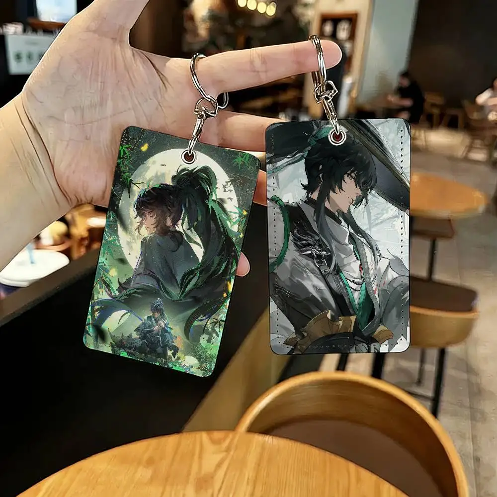 لعبة Wuthering Waves تشيو يوان حامل بطاقة المفاتيح حلقة رئيسية قفل الباب الوصول واقية للهدايا الأمنية