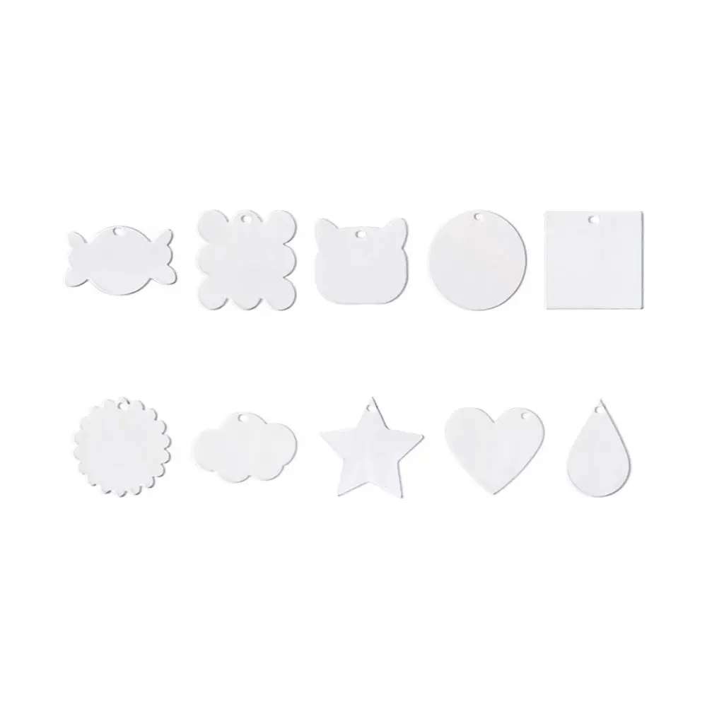 

Gupan DIY Goo Plate Guka Transparent Keychain Goo Card Handmade Flash Transparent Acrylic Guka Gupan Toy for Children