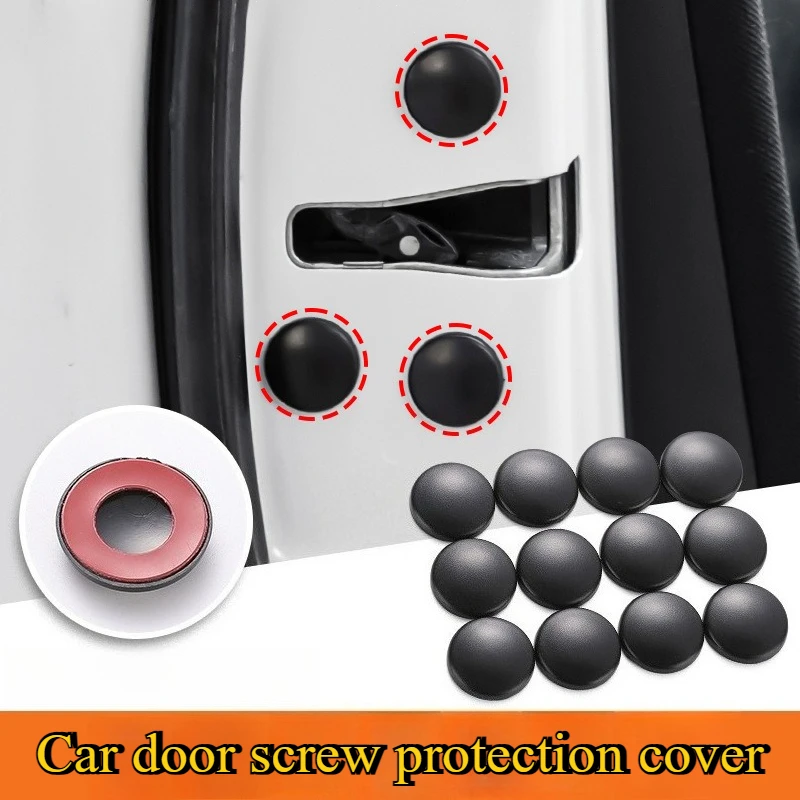 6/12 pcs car door screw protective caps universal interior modification accessories rust-proof and dust-proof car parts