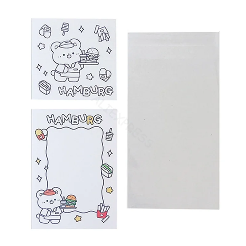 5pcs Bear Rabbit Card Head Card Back Set DIY Card Set Birthday Card Set