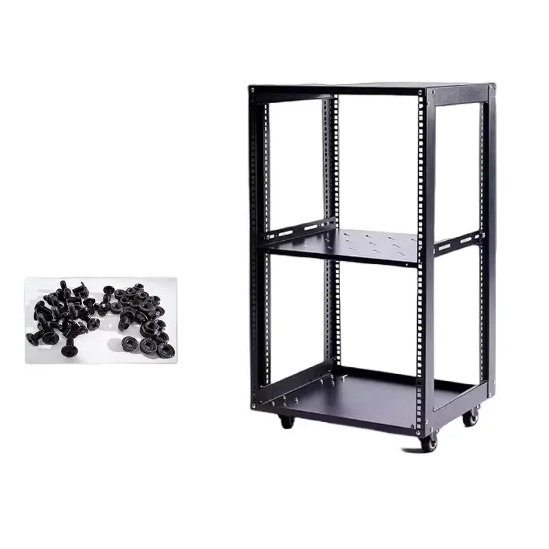 Simple Open Cabinet Mobile Audio Amplifier Aviation Case Support Rack