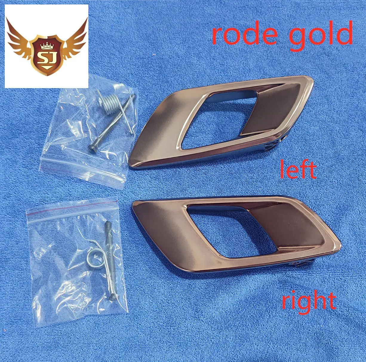 Interior Door Handle for Ford Ranger 2012-2021 Everest 2015-2021 Mazda BT50 2012-2019 Golden Rose Gold 2pcs 1pair