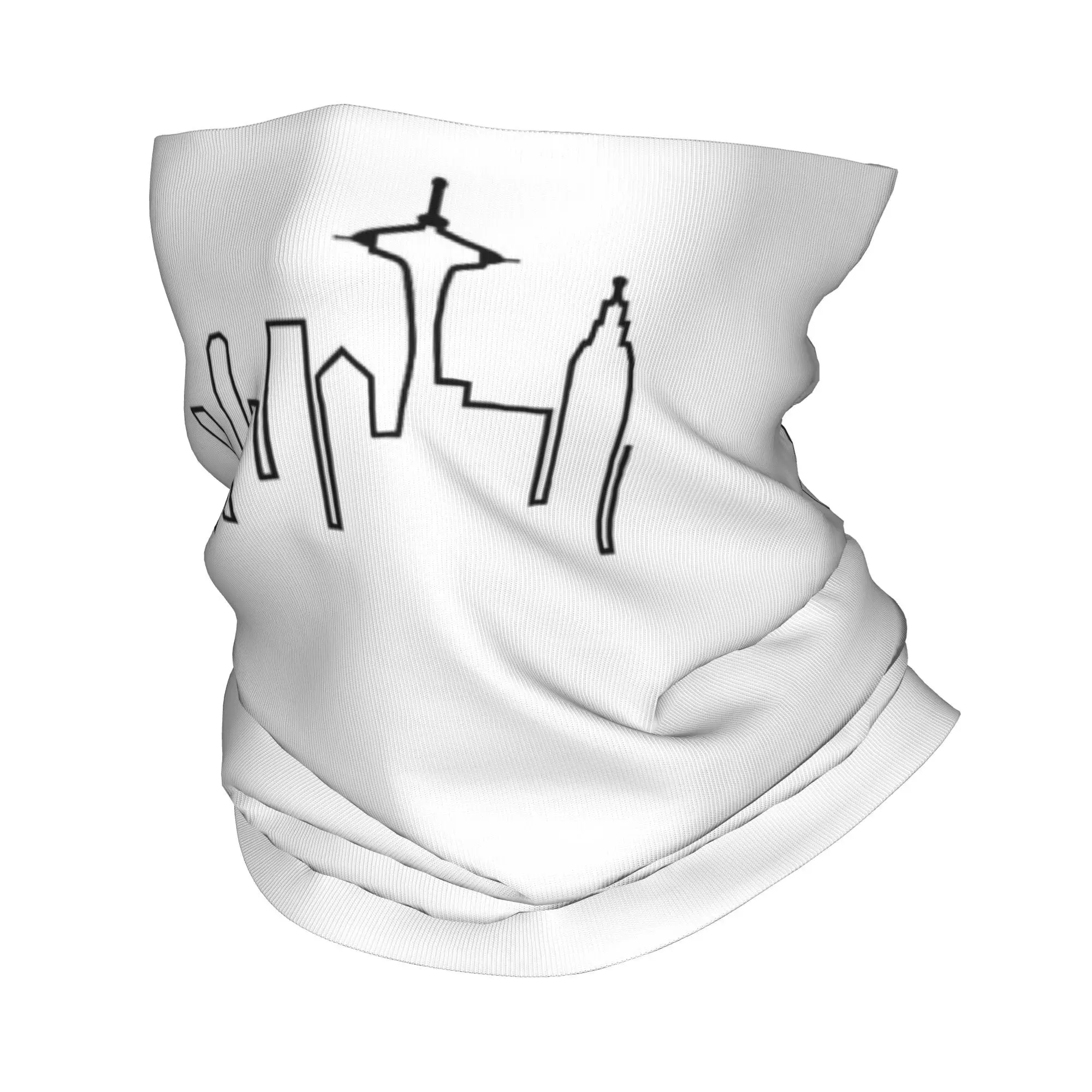 Frasier - シアトル シルエット バンダナ ネック カバー プリント ラップ マスク スカーフ 暖かい ヘッドバンド サイクリング メンズ レディース 大人 オールシーズン