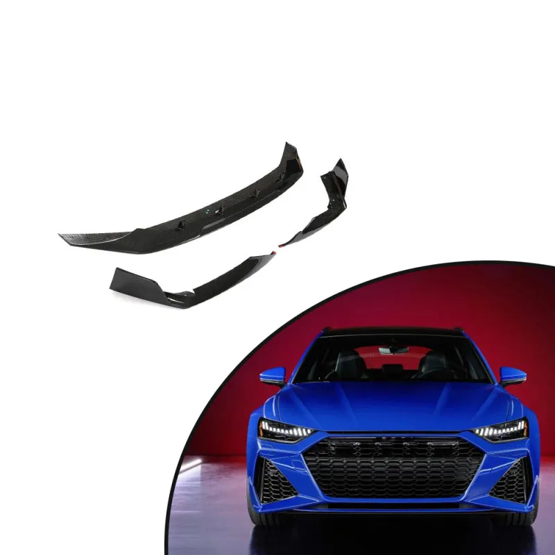 

For 2019-2022 Audi RS6 C8 Avant Wagon Pre Impregnated Carbon Fiber Front Lip