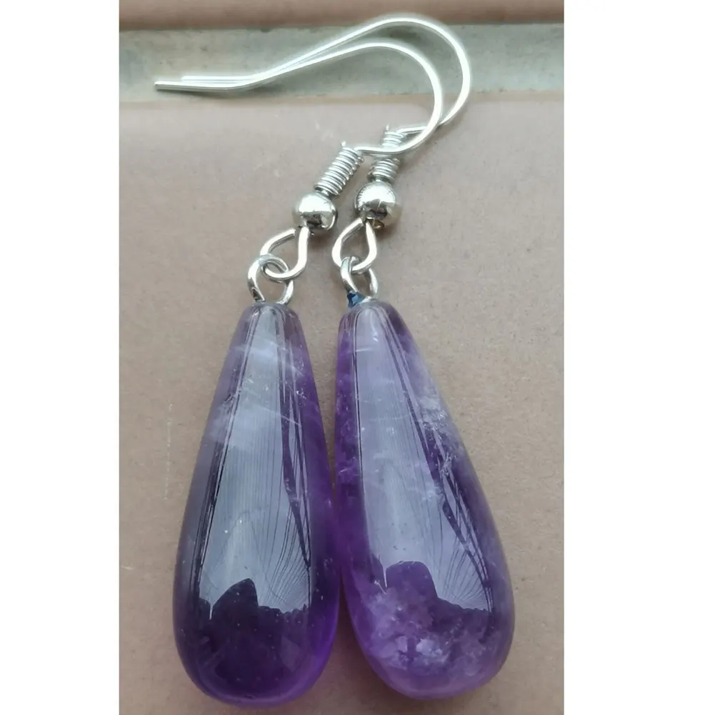 Blue Sand Crystal Howlite Unakite Bloodstone Tiger Eye Rhodorite Malachite Cherry Quartz Carnelian Dangle Earrings WFH922