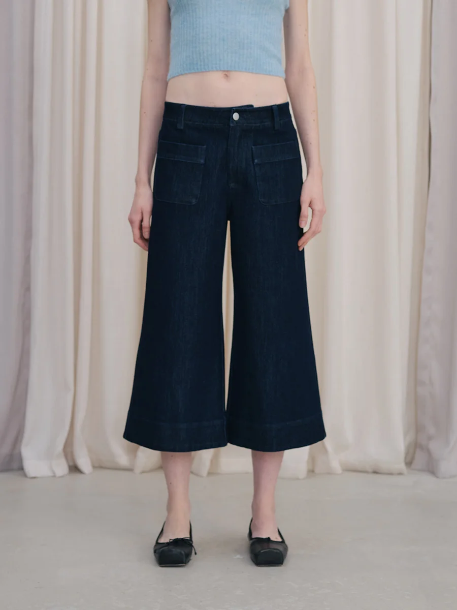 

Deep Blue Wide Leg Jeans Women's Spring Summer New Sle Retro Flared Loose Long Trousers Casual l Waist ket Jeans