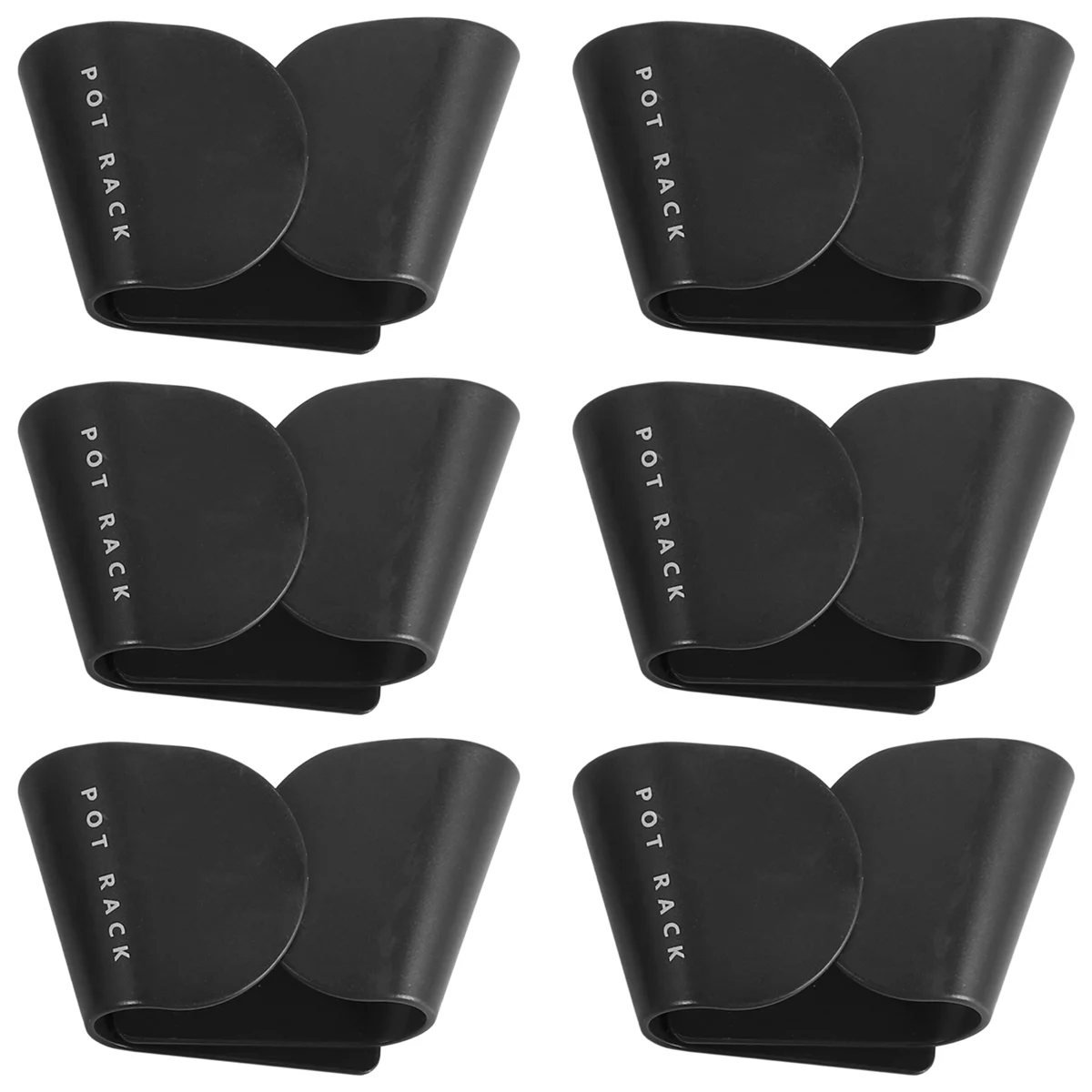 

Держатель для крышки кастрюли Кухонные крючки, органайзеры для крышек кастрюли 6 пар