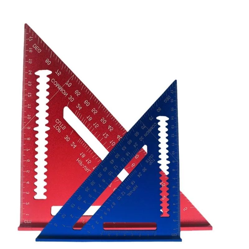

Многофункциональная треугольная линейка для деревообработки, высокоточная утолщенная универсальная угловая линейка 45/90 градусов.