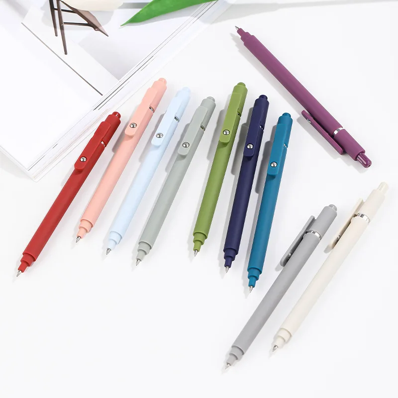 

Colorful Retractable Gel Pen 0.5 MM Black Writing Gel Pen Ballpoint Pen for School Student Office School Supplies
