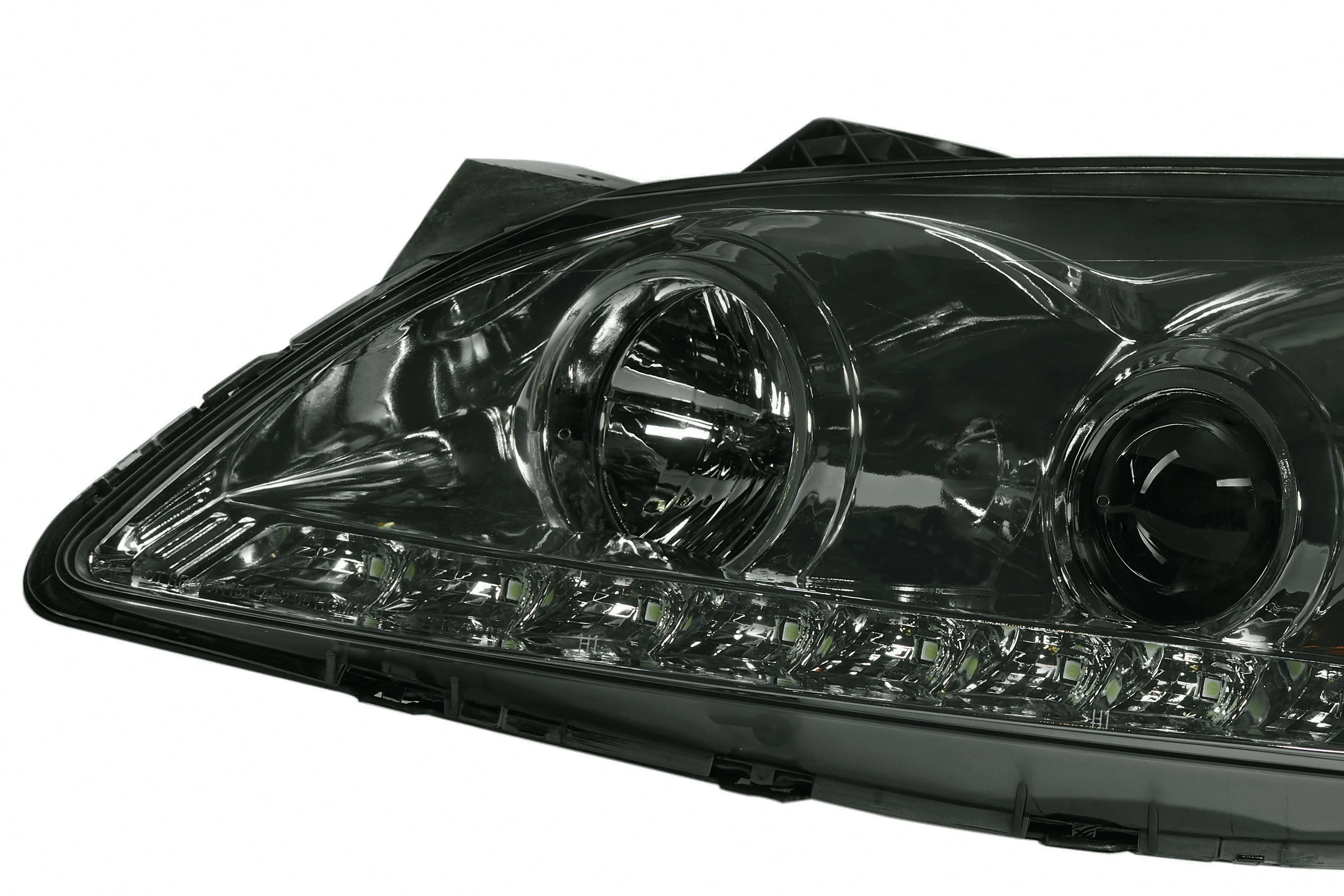 Hot-selling Front light Projector Headlights w/ LED Light Strip  FOR 2005-2010 Pontiac G6 (Chromed  / smoke)