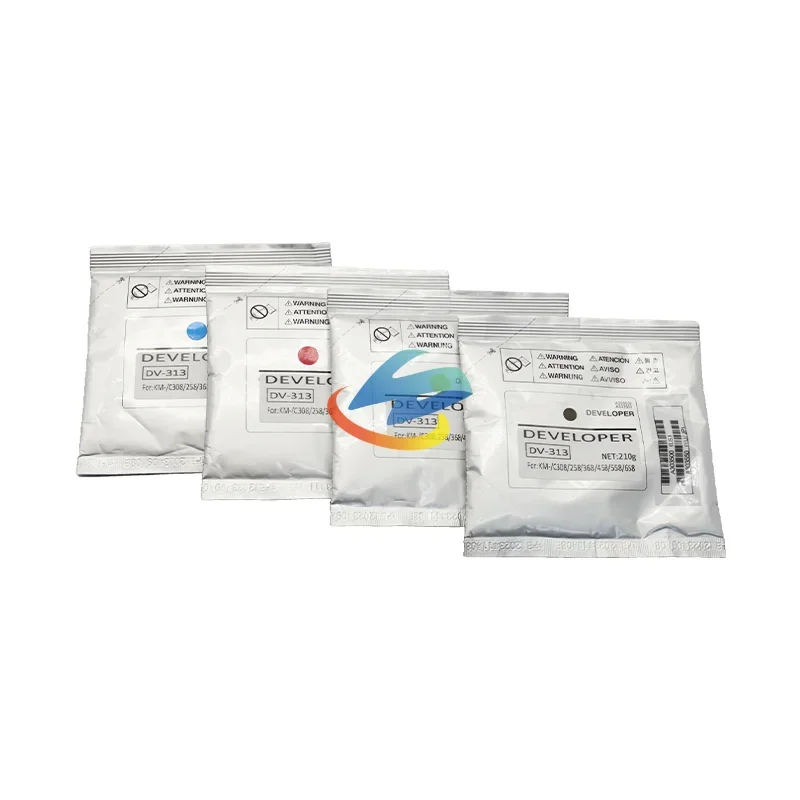 

4PCS DV313 Developer Powder для Konica Minolta Bizhub C308 C368 C458 C558 C658 C 258 308 368 458 558 CMYK 210 г/пакет