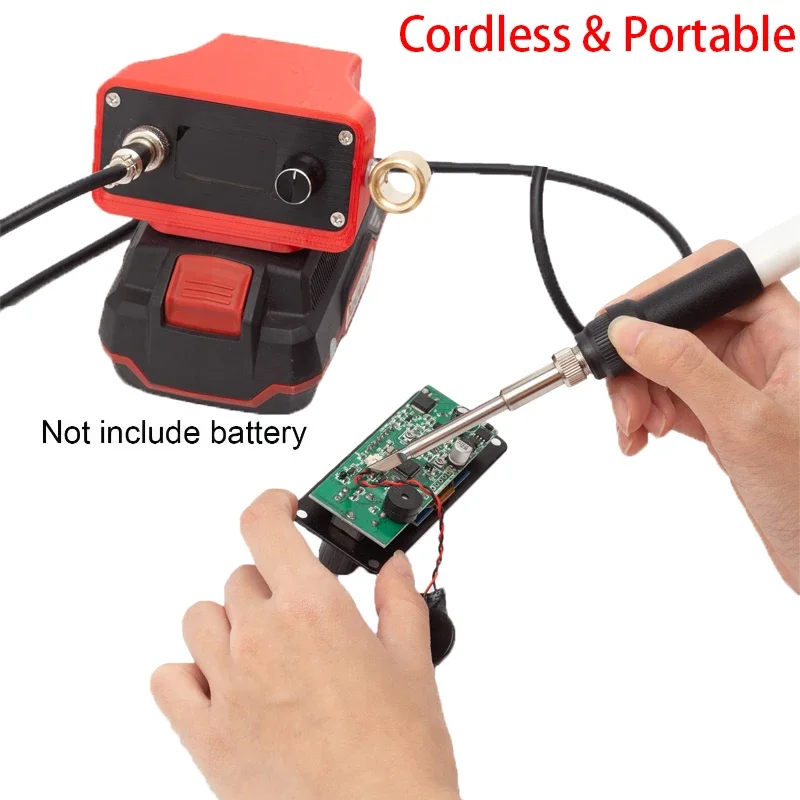 OLD T12 Cordless Soldering Iron Station for Lidl Parkside X20V Team Li-ion Battery Electric Solder(Without Battery)