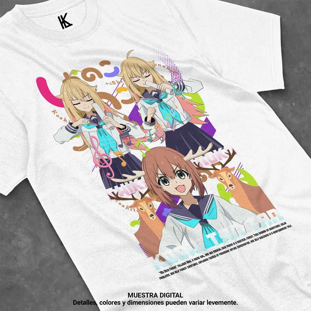 Anime T-shirt  Remera My Deer Friend Nokotan V2