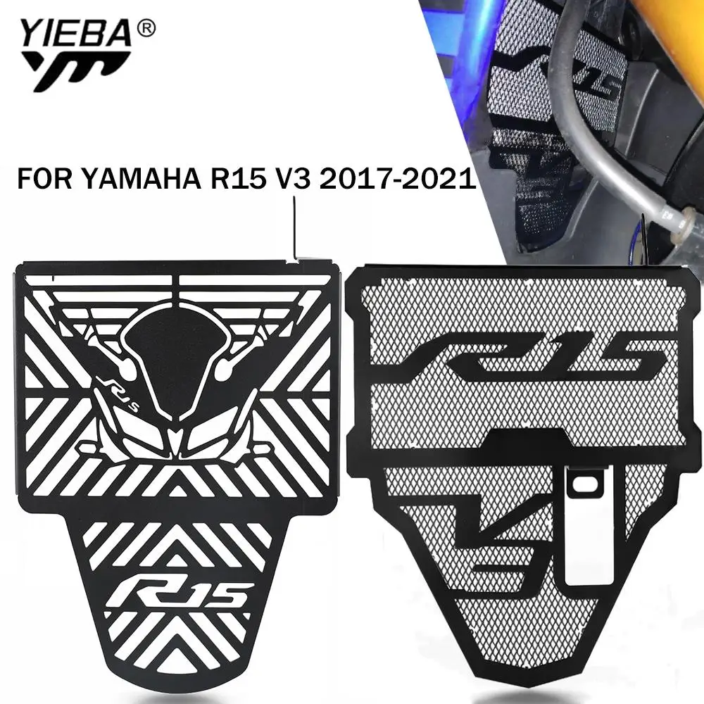 Motorcycle Accessories Motorbike Radiator Grille Guard Cover Protection For YAMAHA YZF R15 V3 2017 2018 2019 2020 2021 YZFR15 V3