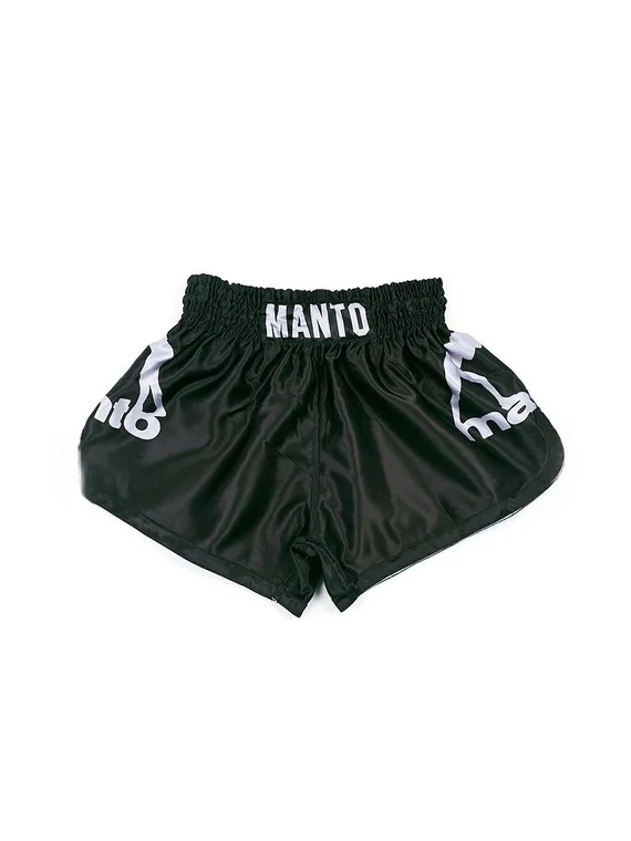 

New MANTO Defend Yourself BJJ Short Men's Black White Print Short Fight Shorts Quick-Dry MMA Training Sportswear Summer 2026