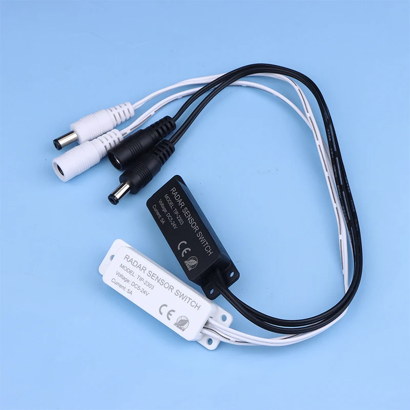 

New DC 5-24V 5.8G Microwave Radar Sensor Switch Controller Human Body Induction Switch For PWM LED Monochrome Bar Light