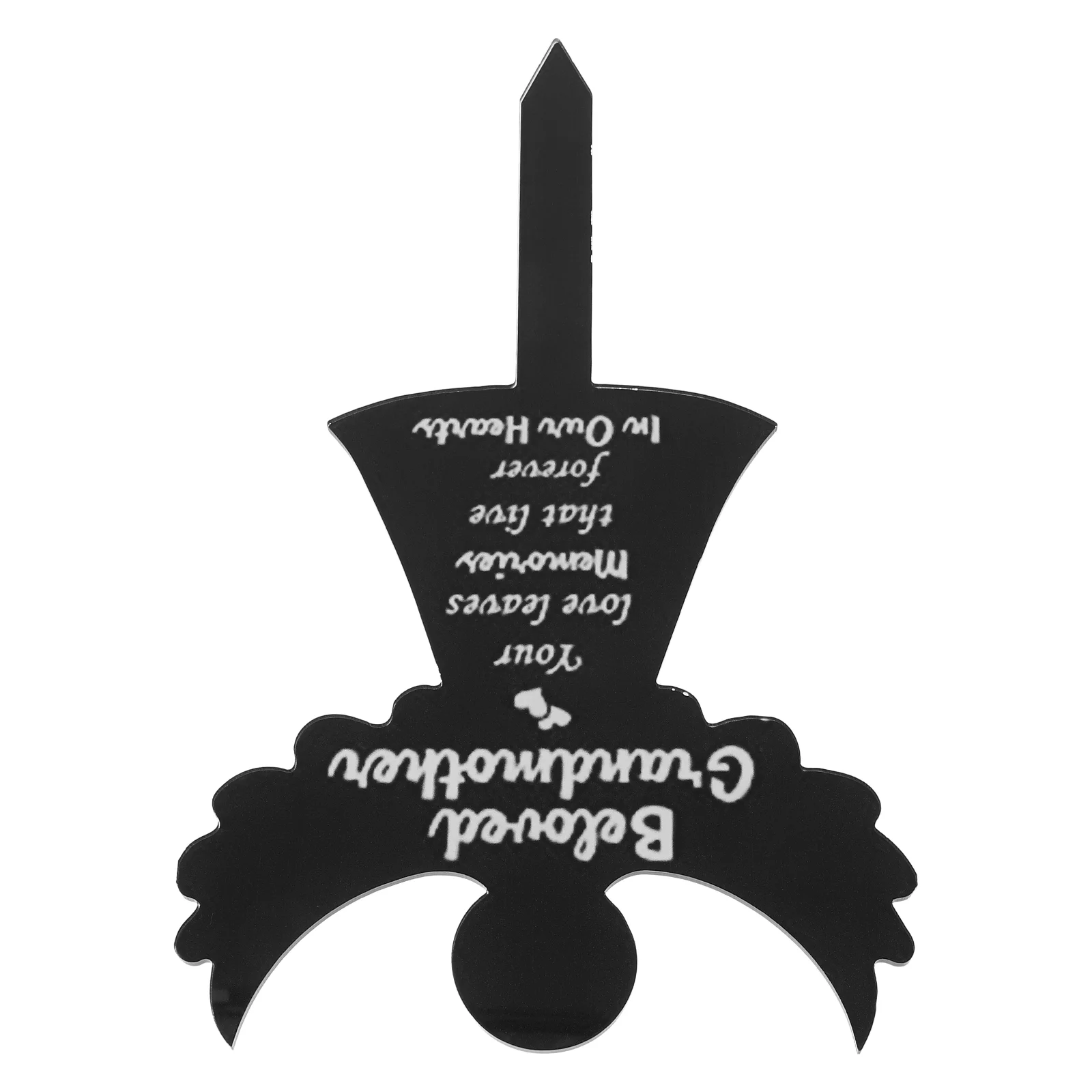 

Cross Decorate Angel Memorial Plaque Sympathy Grave Stake Remembrance Acrylic Plaques for Outdoors Decorations Cemetery