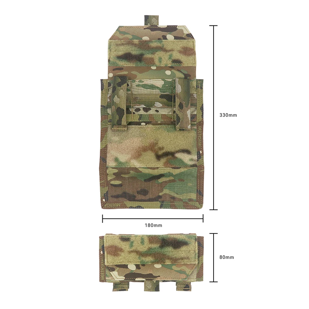 Outdoor Tactics Vest Molle Chest Map Bag Foldable Admin Pouch Chest Storage Bag