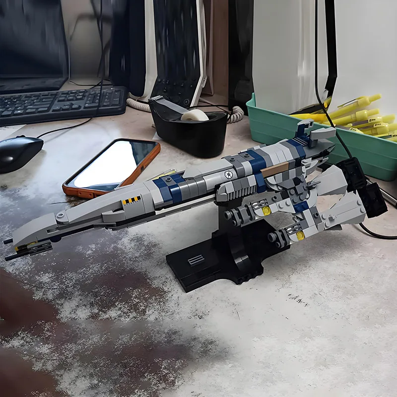 جديد MOC SR-2 نورماندي ميدي مقياس اللبنات مجموعة لتقوم بها بنفسك الطوب الجمعية كتلة سفينة الفضاء لعبة مجسمة الهدايا