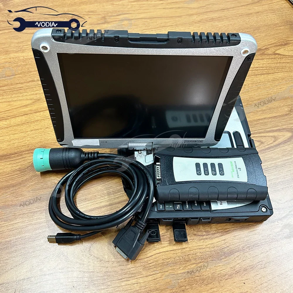 Scanner Interface for EDL V3 Agriculture Construction Diagnostic Tool for EDL V3 Electronic Data Link with Cf19laptop