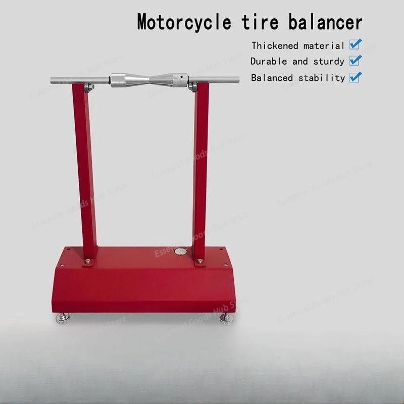 Motorcycle tire balancer, motorcycle maintenance tool, simple manual balancer, tire aligner, maintenance stand