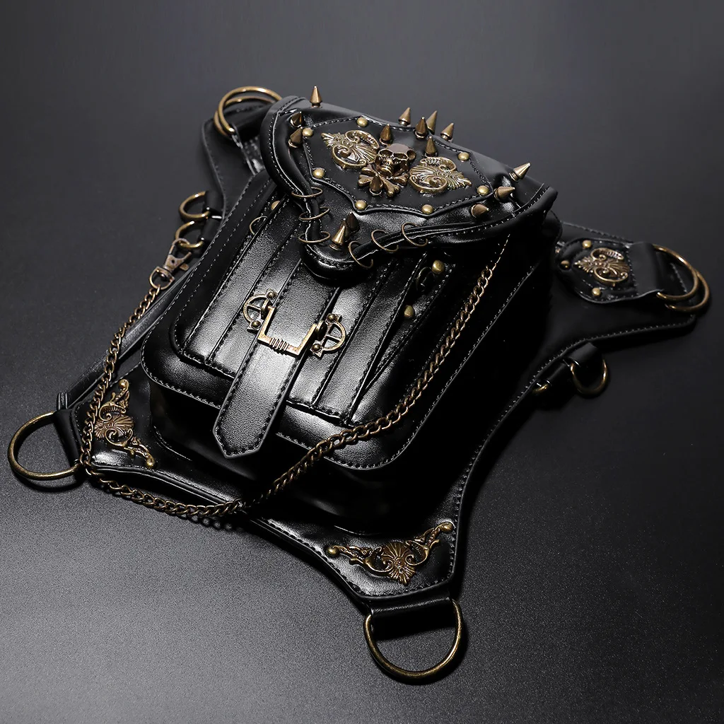 

Women's Fanny Pack Steam Punk Waist Leg Hip Belt Messenger Shoulder Bag Mobile Phone Waist Bag Fanny Packs Pack for Women Gothic