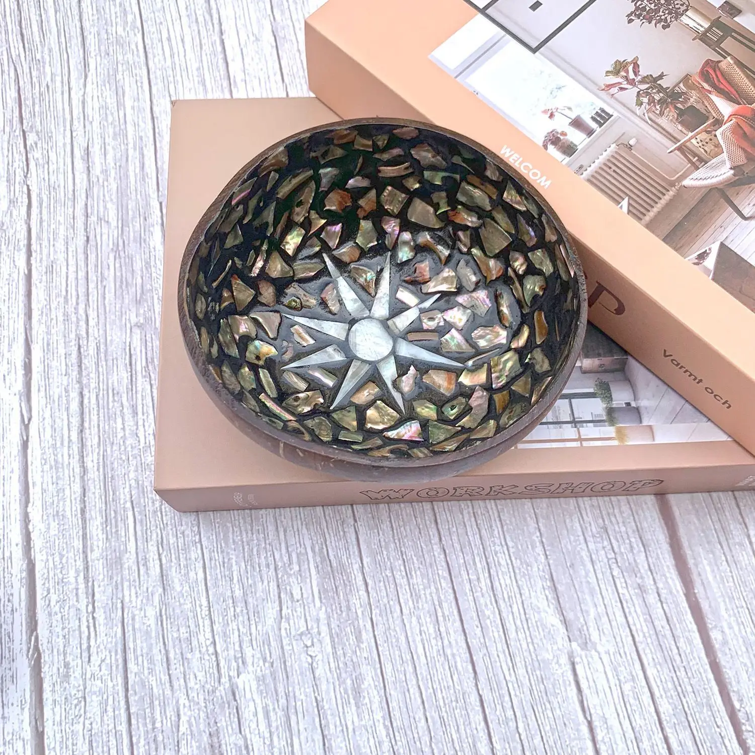 Natural Coconut Bowl Handmade From Coconut Shell Eco Friendly Tableware For Home Dining Decoration